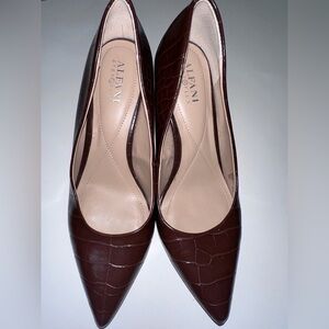 Alfani Women's Step 'N Flex Jeules Pumps, Brown Croc Size 7M